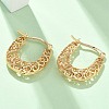Brass Hoop Earrings for Women EJEW-G436-01G-3