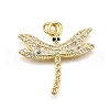 Rack Plating Brass Micro Pave Cubic Zirconia Pendants KK-K401-75G-1