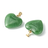 Imitation Jade Glass Pendants GLAA-YW0003-01A-2