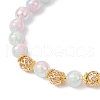 Electroplated Glass Stretch Bracelets BJEW-JB11965-3
