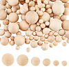   Natural Wooden Round Ball WOOD-PH0001-28-1