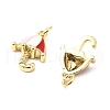 Brass Enamel Charms KK-L237-006G-2