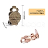 SUNNYCLUE Brass Clip-on Earring Settings KK-SC0001-60-2