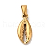 PVD Vacuum Plating 304 Stainless Steel Pendants STAS-M322-03G-1