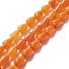 Natural White Jade Beads Strands G-O029-07A-08-1
