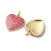 Brass Enamel Pendants KK-S525-11G-A-2