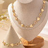 Zinc Alloy Heart Link Chain Necklaces & Bracelets Sets FS-WGBB3CC-01-2
