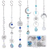 SUNNYCLUE Alloy Moon and Sun Pendant Decoration Making Kits DIY-SC0020-15-1