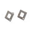 Anti-Tarnish 304 Stainless Steel Stud Earring Findings STAS-F311-17P-2