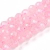 Natural Rose Quartz Beads Strands G-S345-6mm-34-2