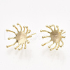 Brass Stud Earring Findings KK-T038-582G-NF-2