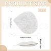 Linen Mini Hat Fascinator Base AJEW-WH0561-32E-2