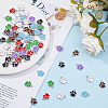 DICOSMETIC 80Pcs 8 Colors Alloy Enamel Charms ENAM-DC0001-84-4