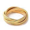 304 Stainless Steel Stretch Bracelets BJEW-A031-01G-G-1
