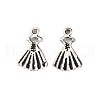 Tibetan Style Dress Alloy Pendants PALLOY-P079-01-1
