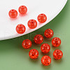 Transparent Crackle Acrylic Beads MACR-S373-66A-N08-2