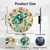 MDF Printed Wall Clock HJEW-WH0058-033-2