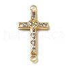 Ion Plating(IP) 304 Stainless Steel Crystal Rhinestone Connector Charms X-STAS-Z065-02G-02-1