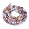 Natural Botswana Agate Beads Strands X-G-P433-20-2