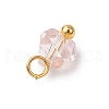 Electroplate Glass Charms PALLOY-JF04004-7