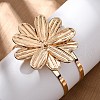Alloy & Iron Cuff Bangles for Women BJEW-F501-01A-KCG-2