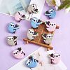 12Pcs 3 Colors Silicone Focal Beads JX781A-4
