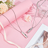 DELORIGIN 2Pcs 2 Styles Anti-Tarnish Stainless Steel Mini Hollow Column Perfume Bottle Necklaces NJEW-DR0001-02A-4