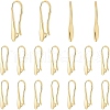 BENECREAT 10 Pair Brass Earring Hooks KK-BC0010-62-1
