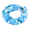 Electroplate Glass Beads Strands X-EGLA-N002-12E-2