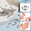 BENECREAT 150Pcs Real Platinum Plated Brass Spacer Beads KK-BC0014-20-4