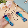 Polyester Tassel Pendant Decoration HJEW-WH20003-04A-01-4