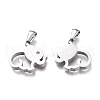 304 Stainless Steel Pendants STAS-Z006-04P-2