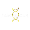 Triple Moon Brass Self Adhesive Decorative Stickers WG60667-25-1