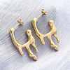 304 Stainless Steel Stud Earrings EJEW-B108-16G-1
