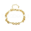 Brass Figaro Chains Bracelets for Women Men BJEW-K273-14G-4