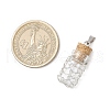 Glass Bottles Pendants PALLOY-JF03913-01-2
