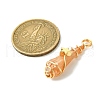 2Pcs Electroplated Natural Quartz Crystal Dyed Copper Wire Wrapped Pendants PALLOY-JF03174-01-2