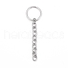 Tarnish Resistant 304 Stainless Steel Split Key Rings STAS-G214-03P-1