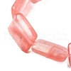 Cherry Quartz Glass Beads Strands G-S386-A09-4