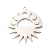304 Stainless Steel Pendants STAS-B083-02P-1