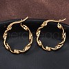 201 Stainless Steel Hoop Earrings EJEW-A054-05C-G-4