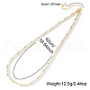 Natural White Shell & Synthetic Non-magnetic Hematite Heishi Beaded Necklaces for Women KL5338-4