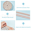 GOMAKERER about 10.5~11 yards Ethnic Style Polycotton Jacquard Leaf Ribbons OCOR-GO0001-15B-3