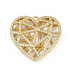 Brass Micro Pave Cubic Zirconia Pendants KK-M322-41G-1