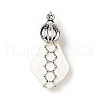 Natural White Shell Pendants SSHEL-C010-05P-1