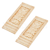 Rubber Wood Carved Onlay Applique AJEW-WH0165-91-1