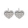 Brass Stud Earrings EJEW-D288-01P-2