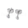 304 Stainless Steel Stud Earrings for Women EJEW-E603-06B-P-1