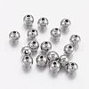 Non-Tarnish Stainless Steel Beads X-STAS-R033-4mm-1