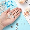 DIY Sea Animal Alloy Dangle Earrings Making Kits DIY-YW0009-52-3